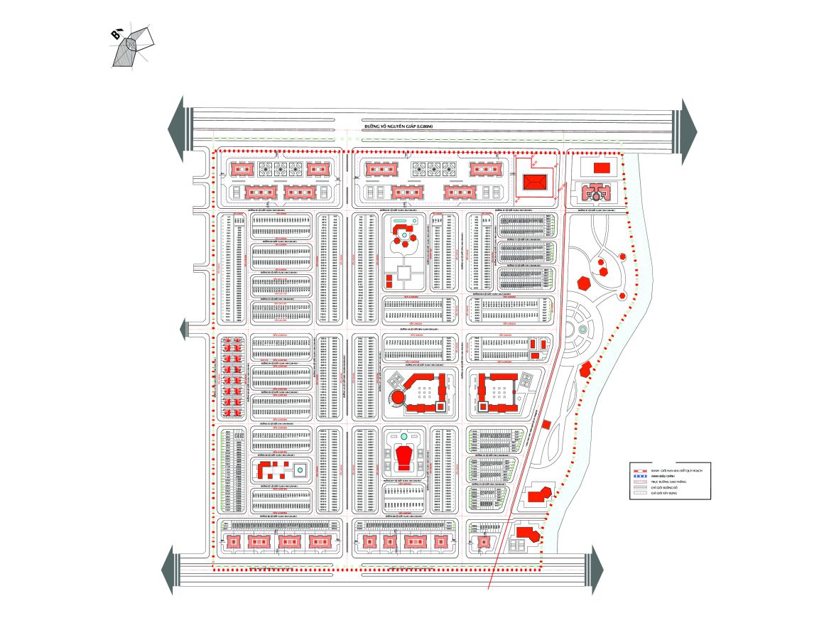 Mặt bằng khu dân cư phú an ca