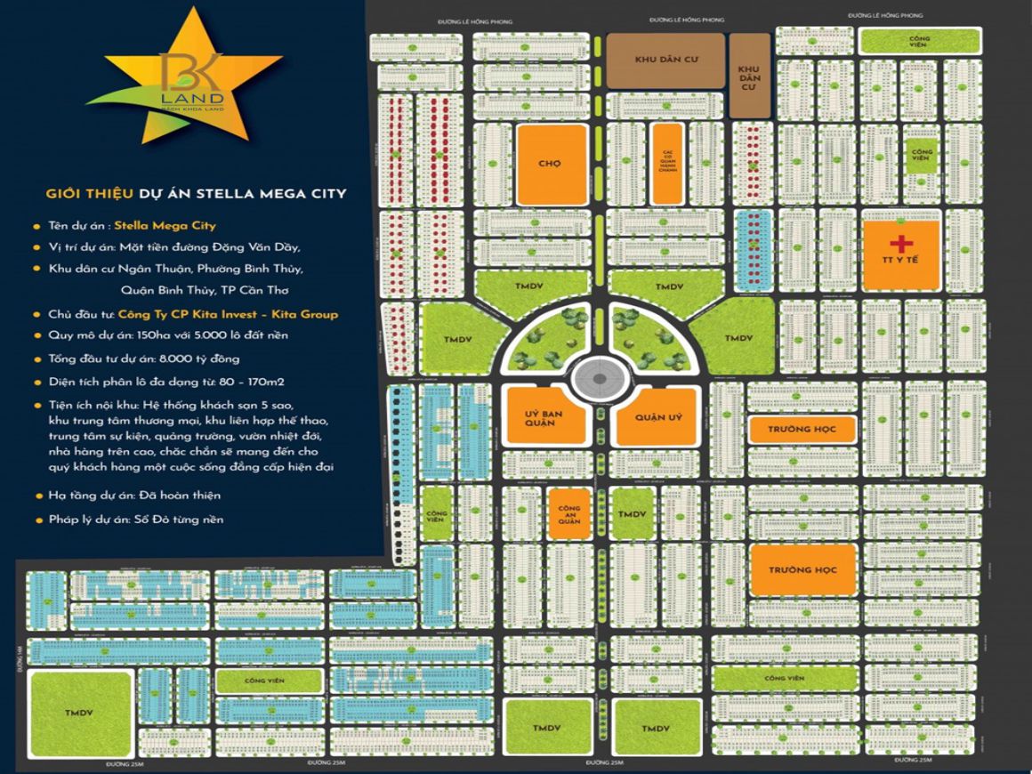 Mặt bằng dự án ngân thuận cần thơ