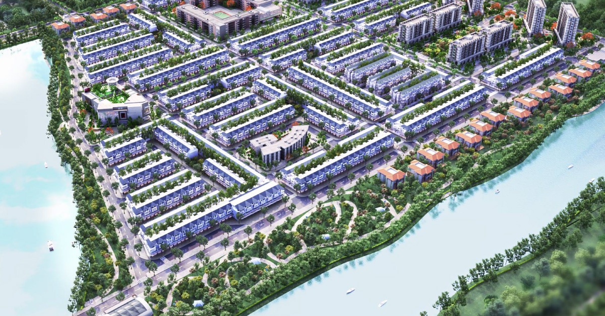 Mặt bằng khu riverine cần thơ thành phố