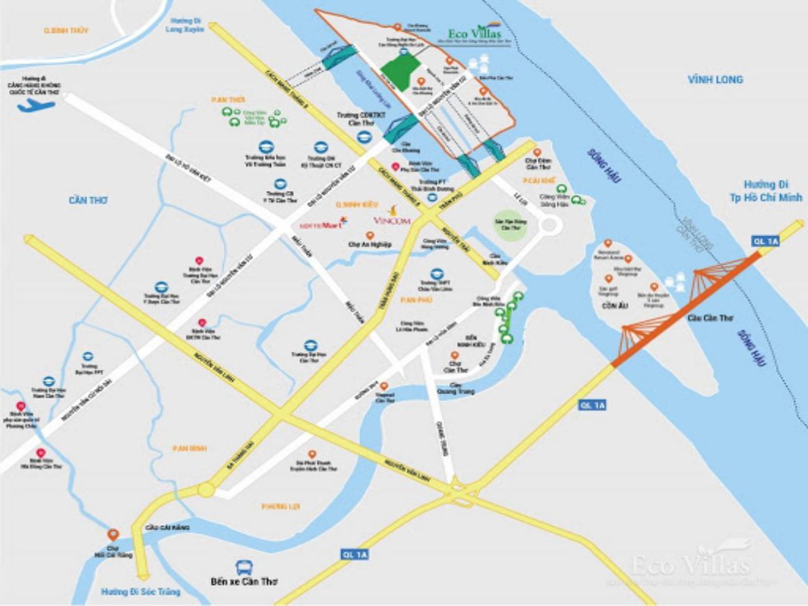 Vị trí biệt thự sinh thái khương