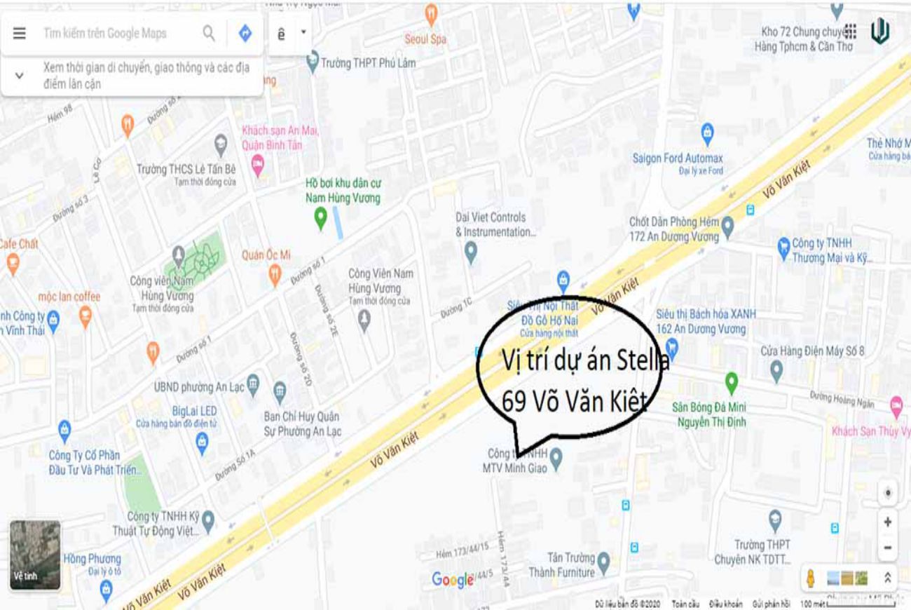 Vị trí chiến lược và đắc địa tại khu Kita Gallery Bình Tân