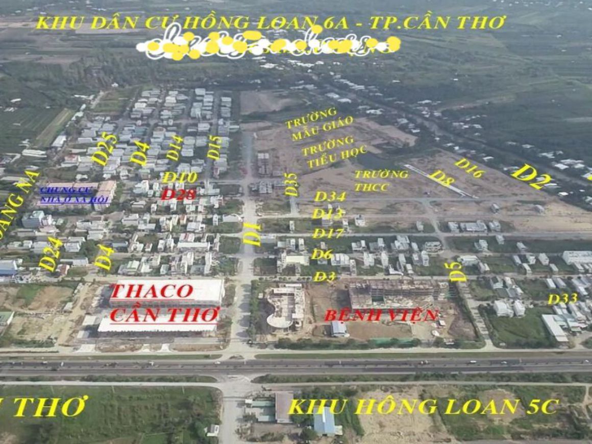 Vị trí khu dân cư hồng loan