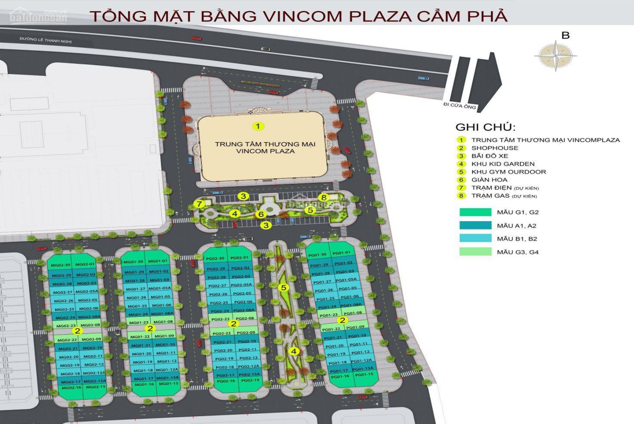 Mặt bằng Vincom Cẩm Phả