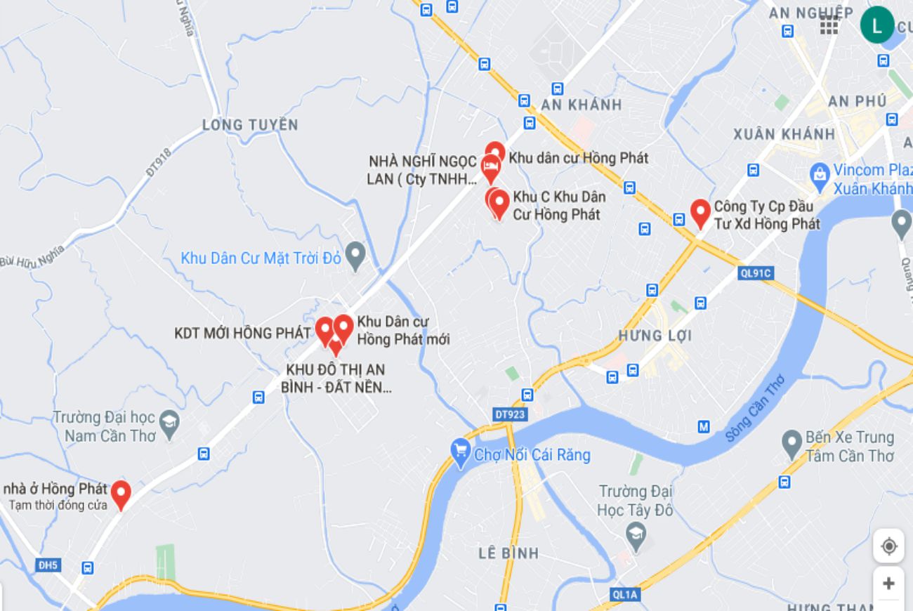 Vị trí hồng phát cần thơ