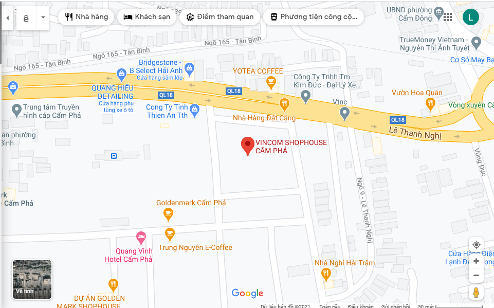 Vị trí Vincom Cẩm Phả