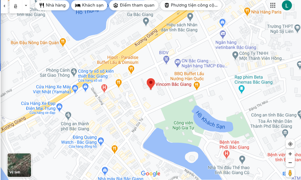 Vị trí Vincom Bắc Giang