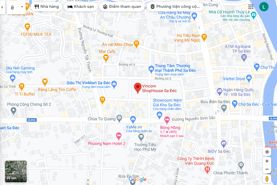 Vincom sa đéc Vị trí