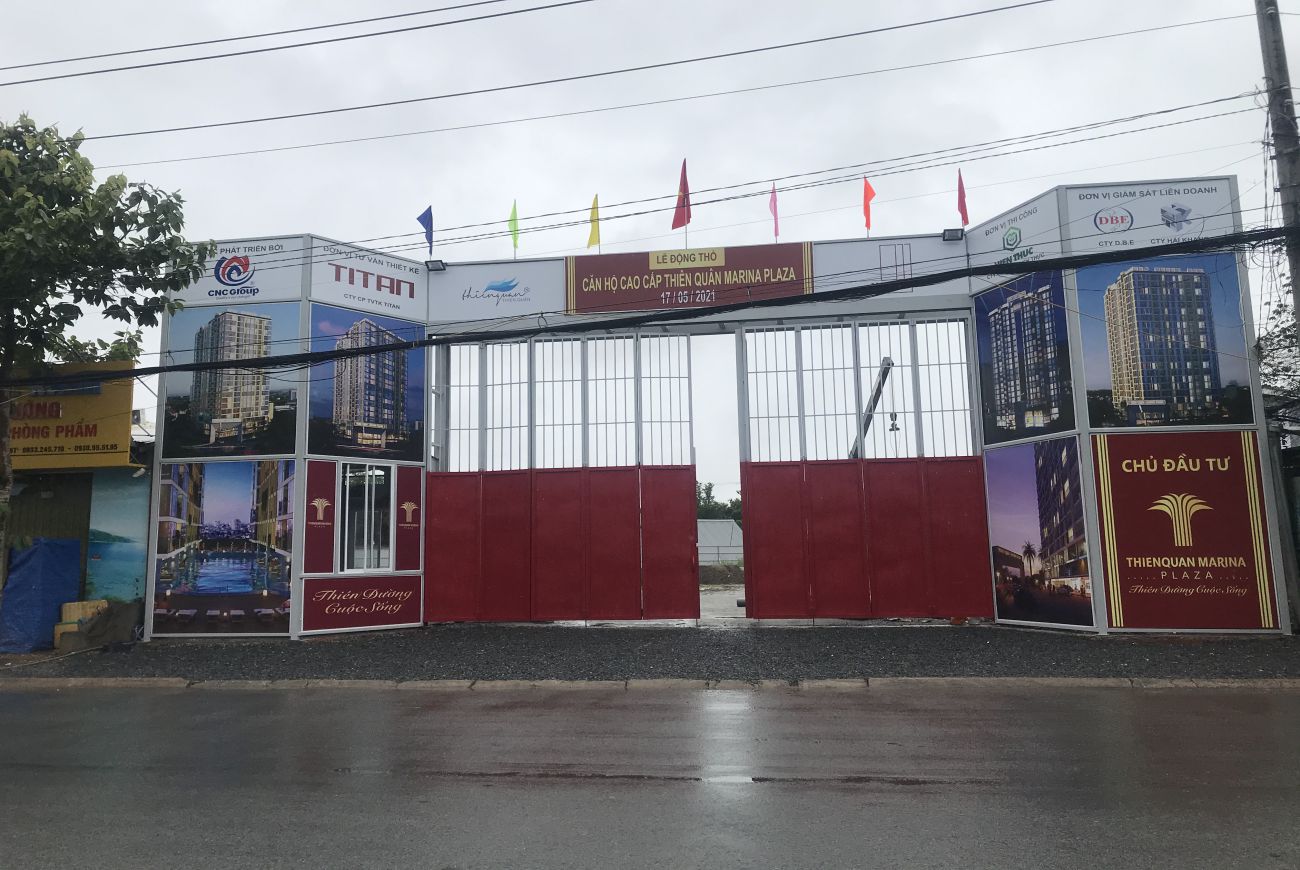 Tiến độ xây dựng Thiên Quân Marina plaza tháng 6/2021