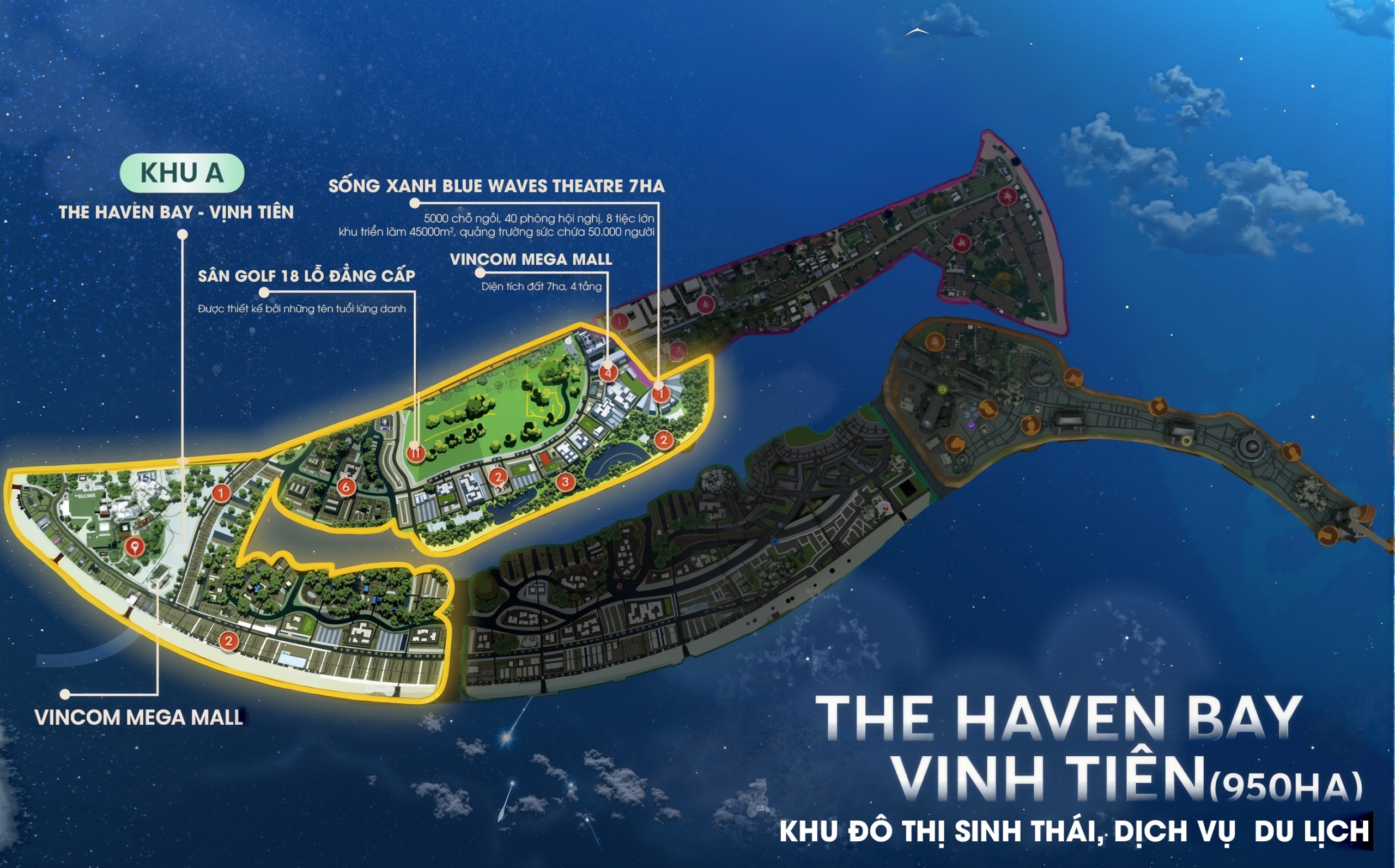 Mặt Bằng khu A Vinhomes Cần Giờ – Với tên Gọi THE HAVEN BAY - VỊNH TIÊN