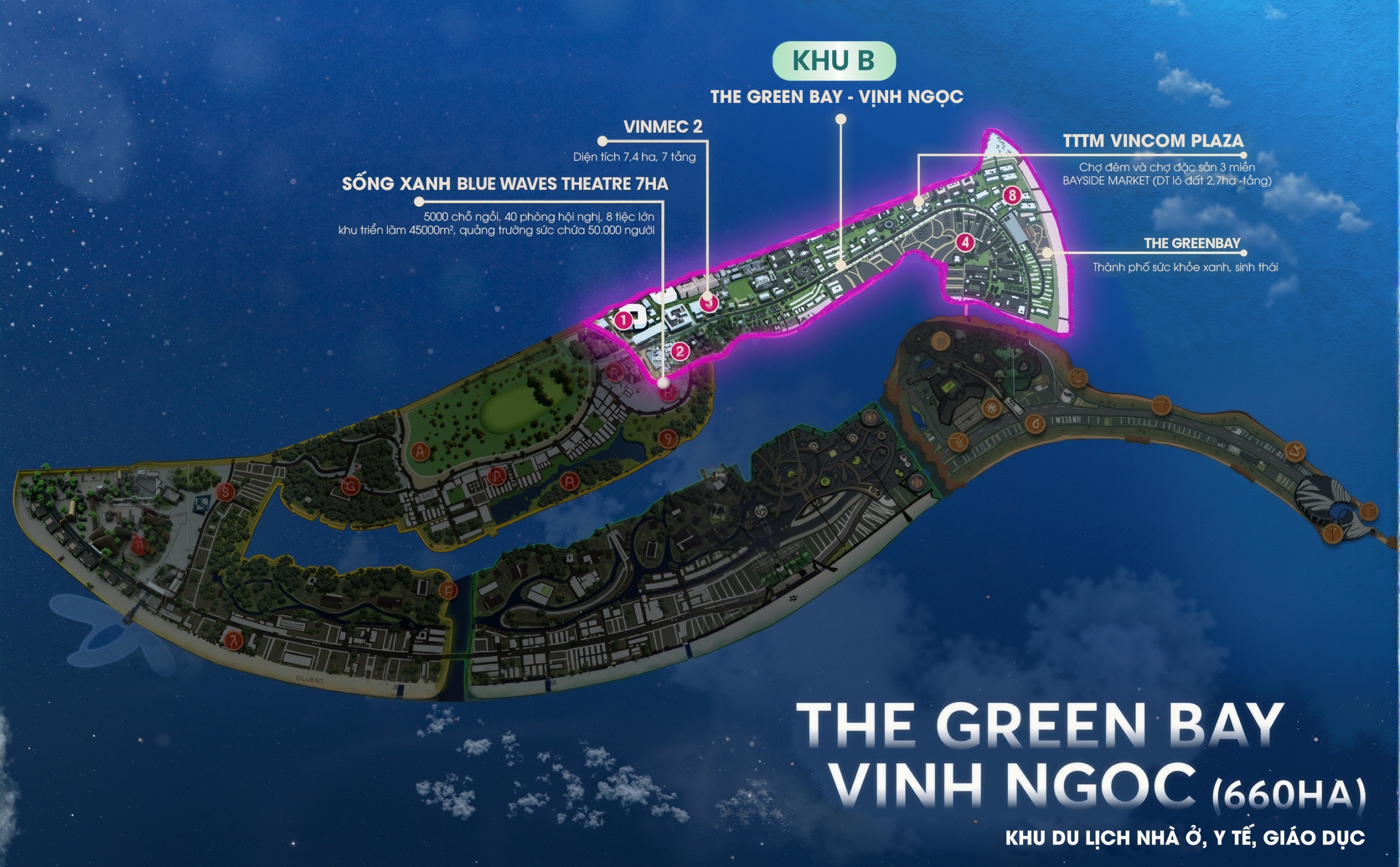 Mặt Bằng khu B Vinhomes Cần Giờ – Với tên Gọi THE GREEN BAY - VỊNH NGỌC