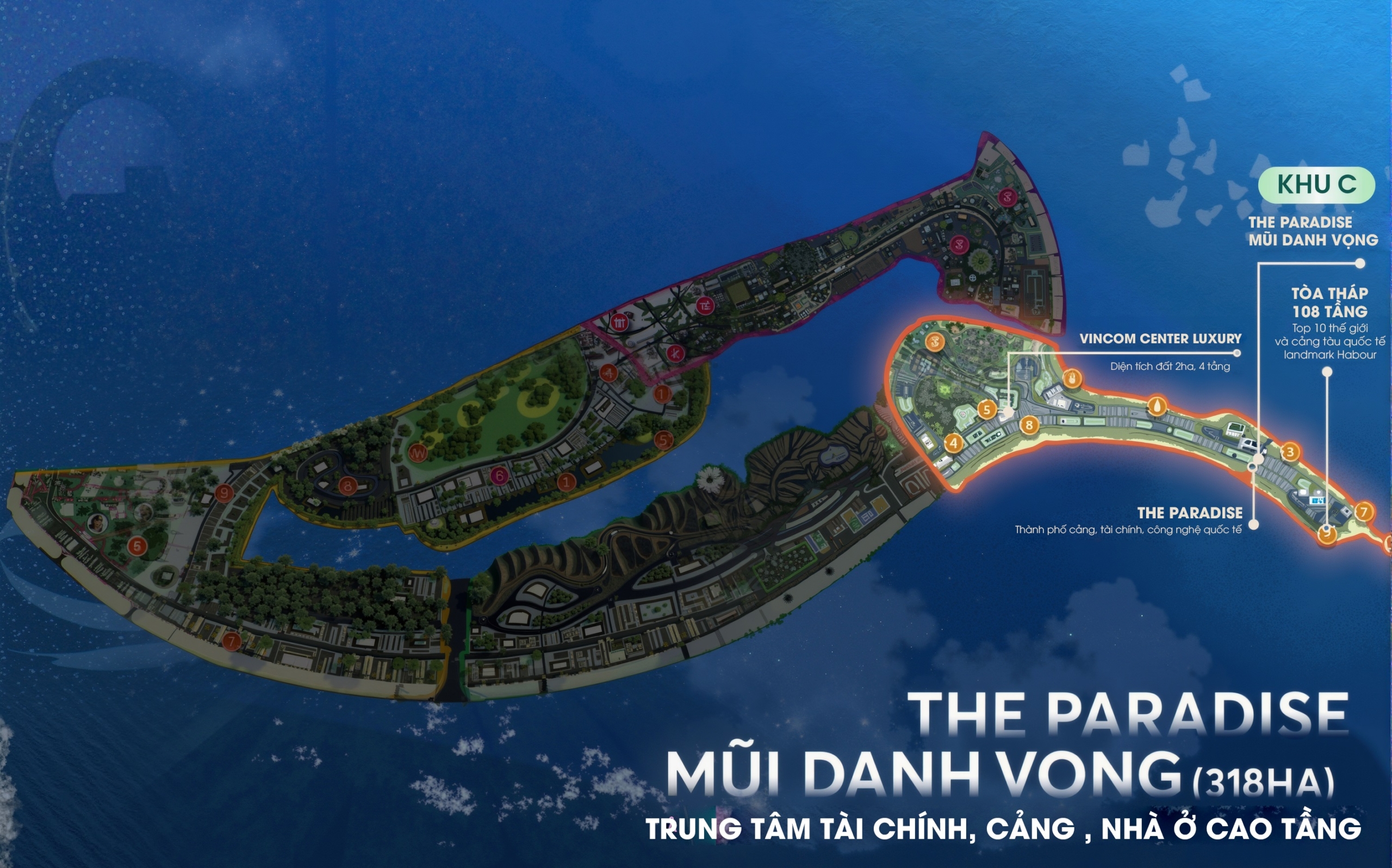 Mặt Bằng khu C Vinhomes Cần Giờ – Với tên Gọi THE PARADISE - MŨI DANH VỌNG