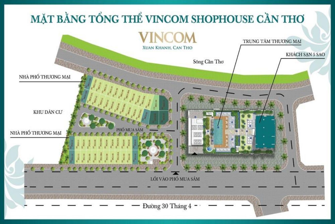 Mặt bằng Vincom Cần Thơ