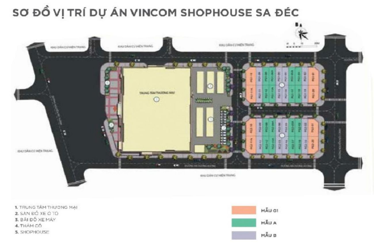 Mặt bằng Vincom sa đéc