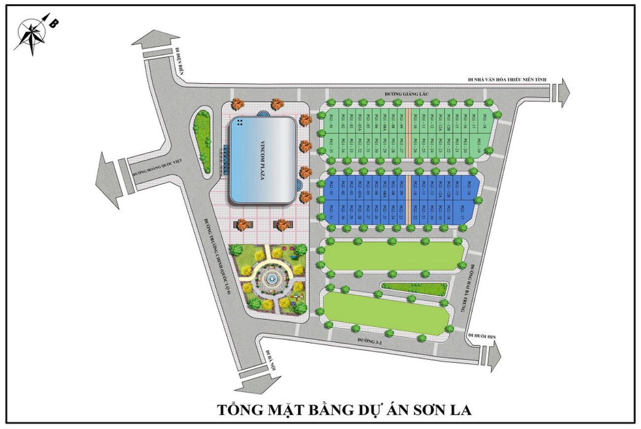 Mặt bằng Vincom Sơn La