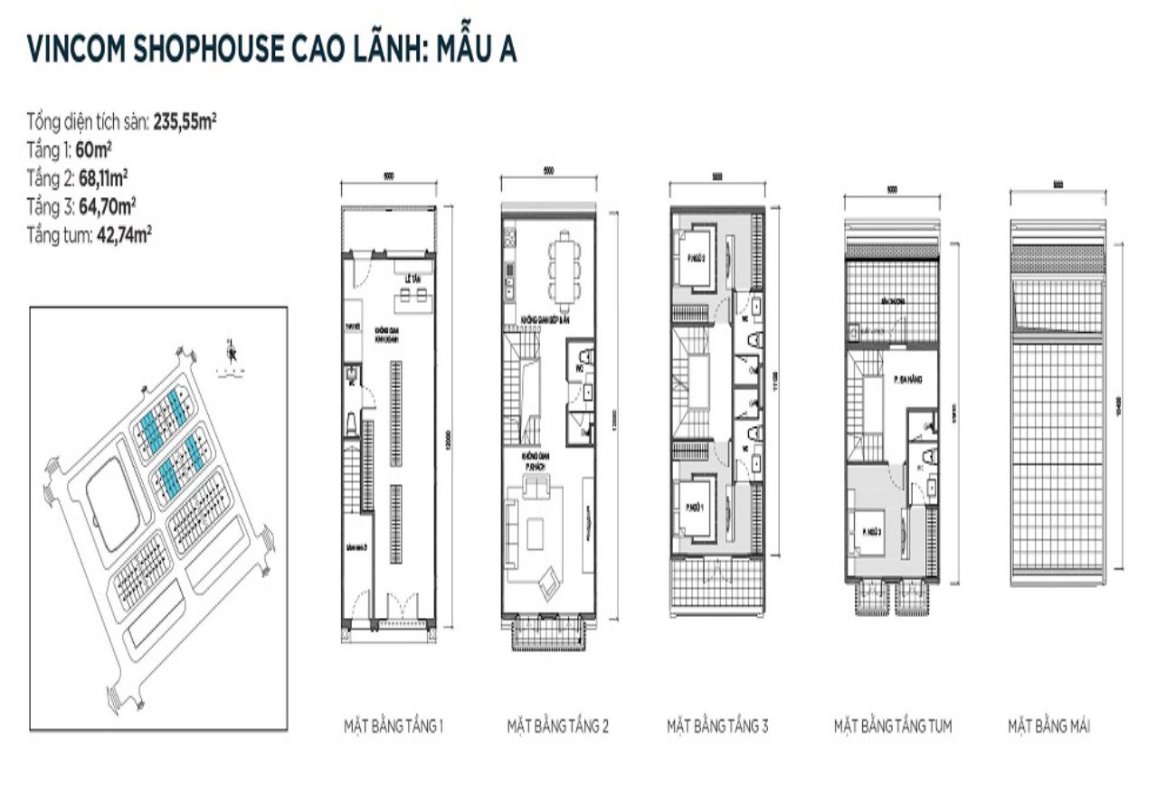 Mặt bằng chi tiết Vincom Cao Lãnh