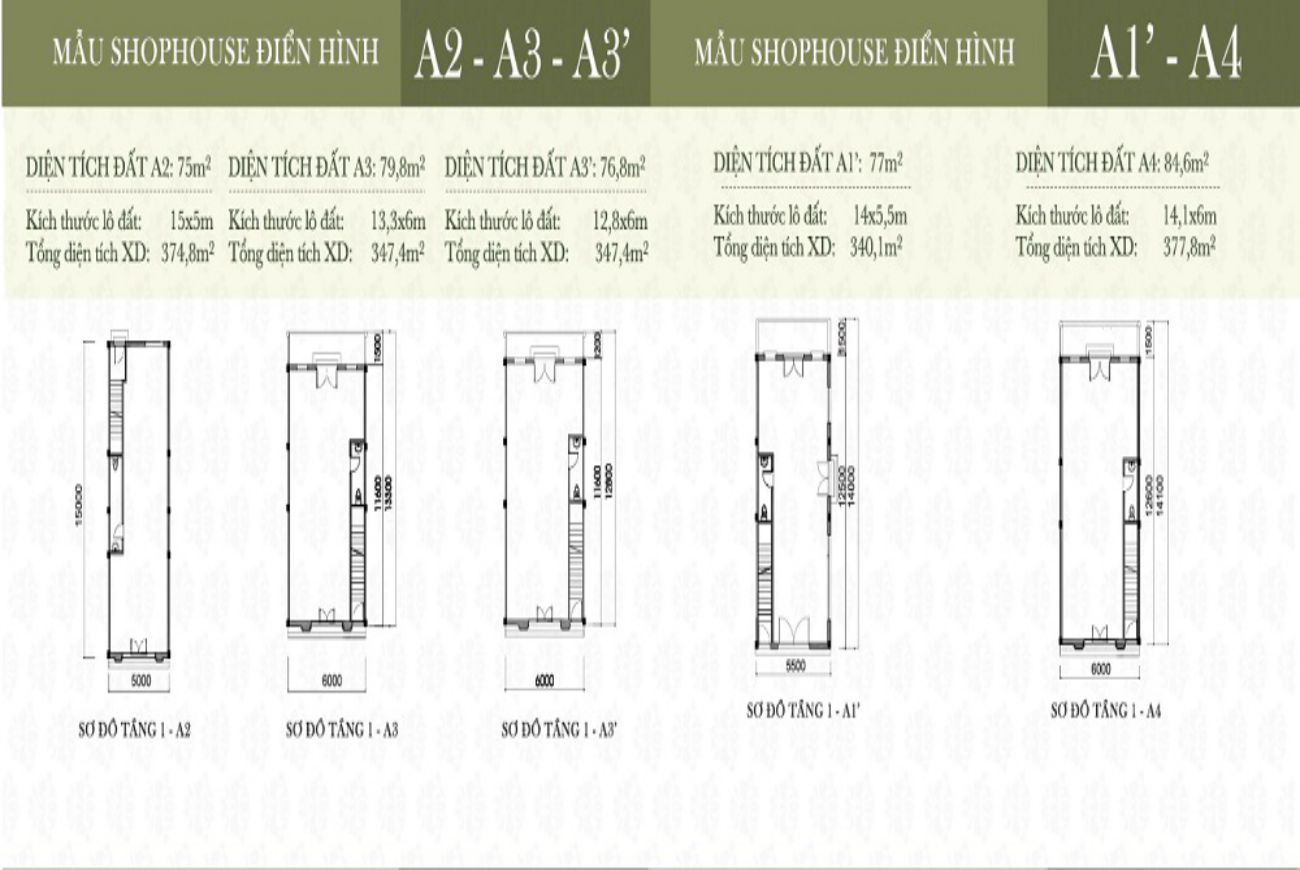 Mặt bằng chi tiết Vincom Hải Phòng