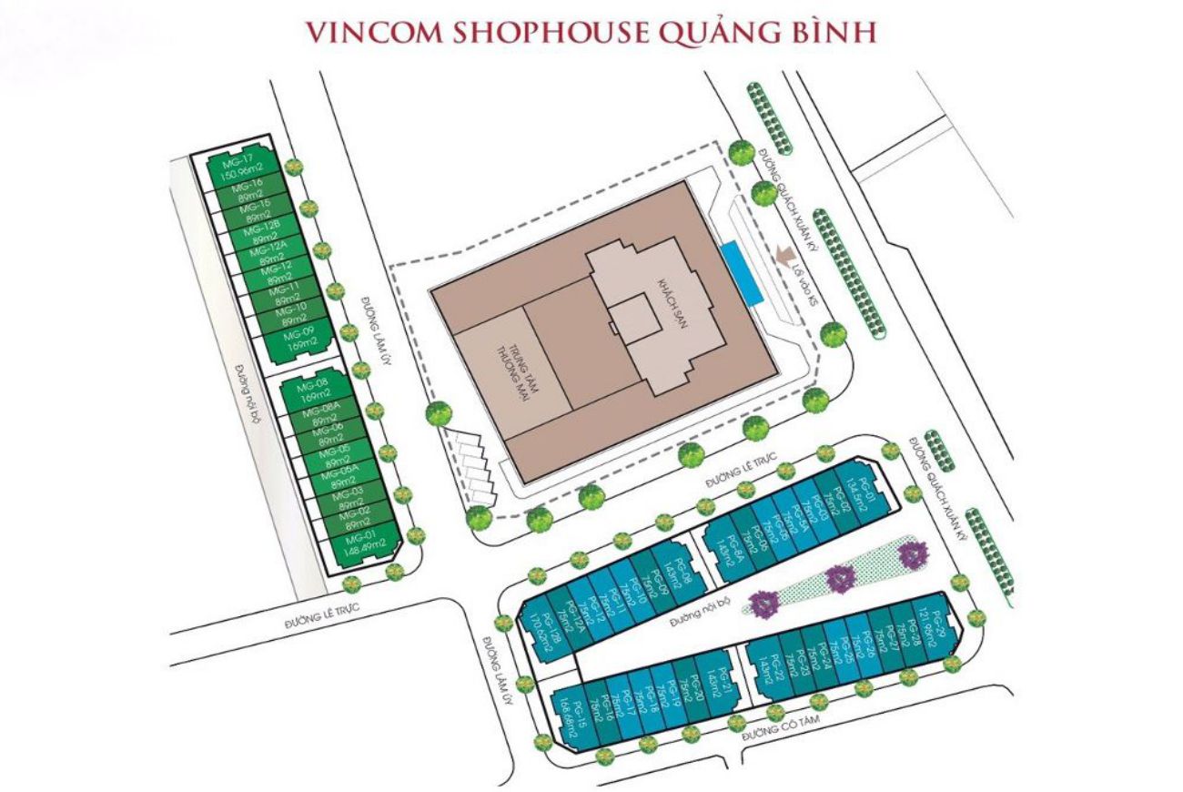 Mặt bằng Vincom Quảng Bình