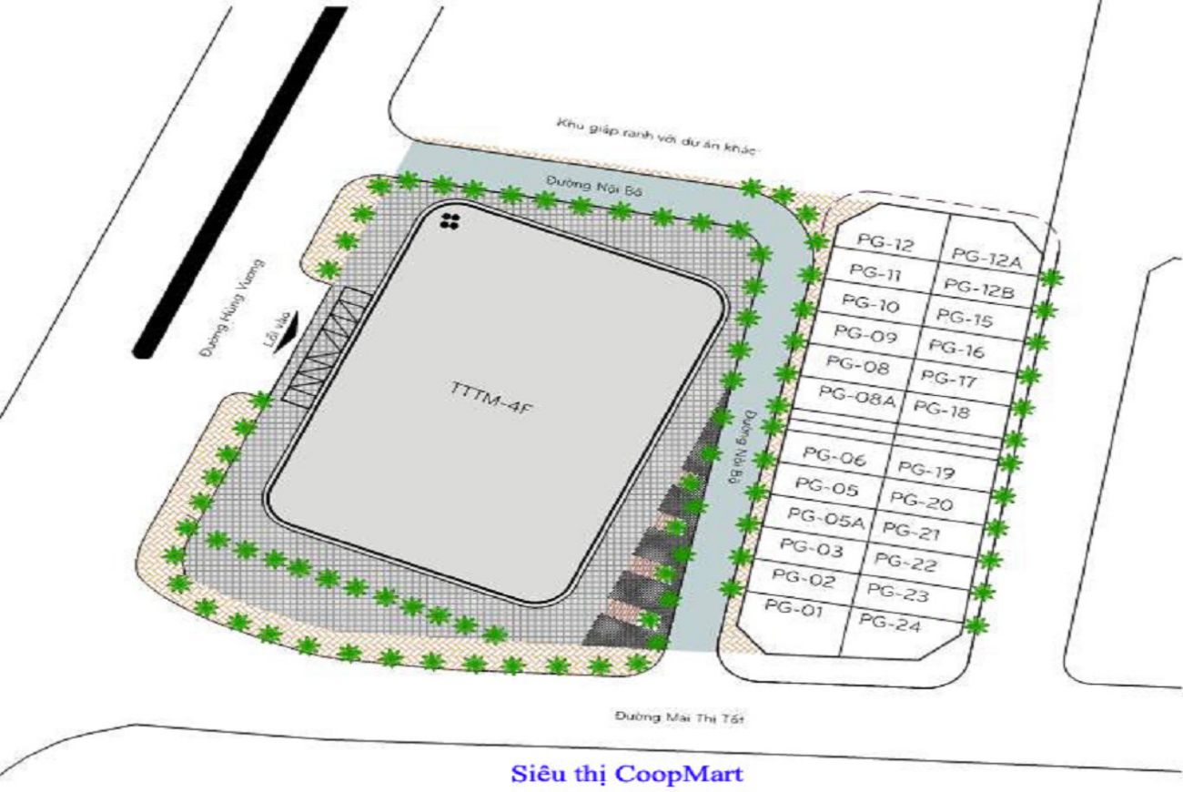 Mặt bằng Vincom Long An