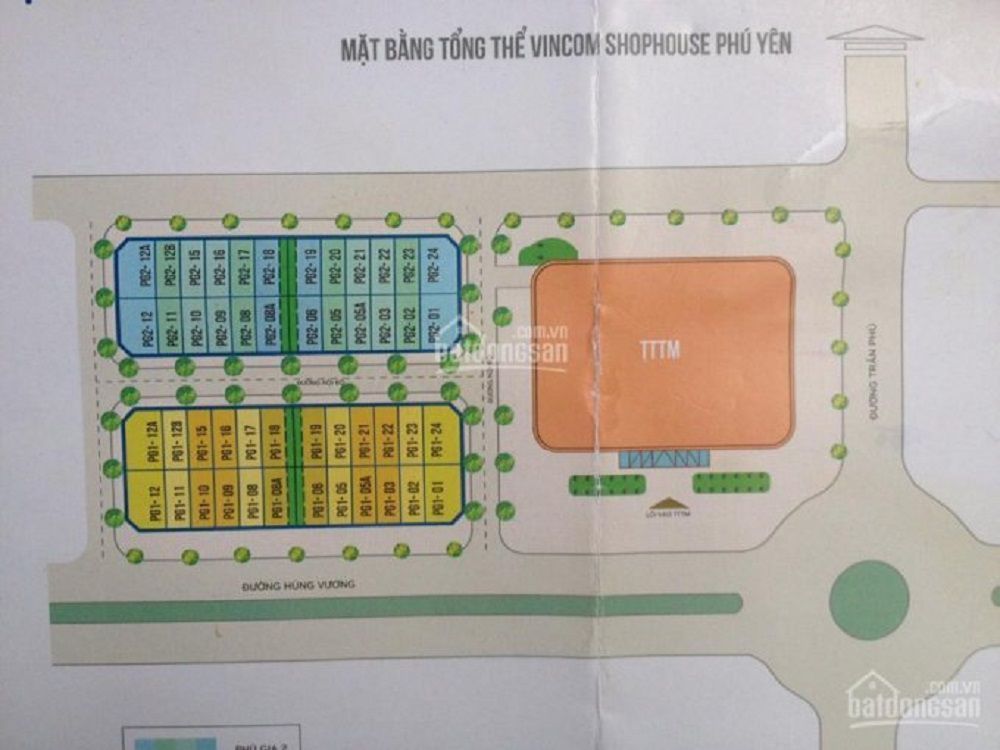 Mặt bằng chi tiết Vincom Phú Yên