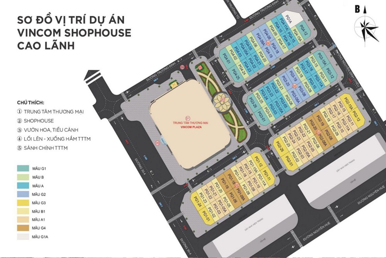 Mặt bằng Vincom Cao Lãnh