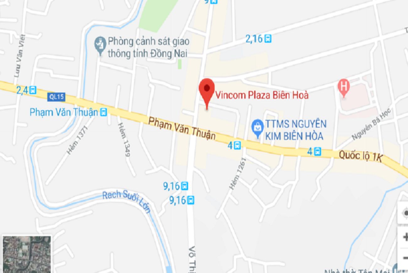 Vị trí Vincom Biên Hòa