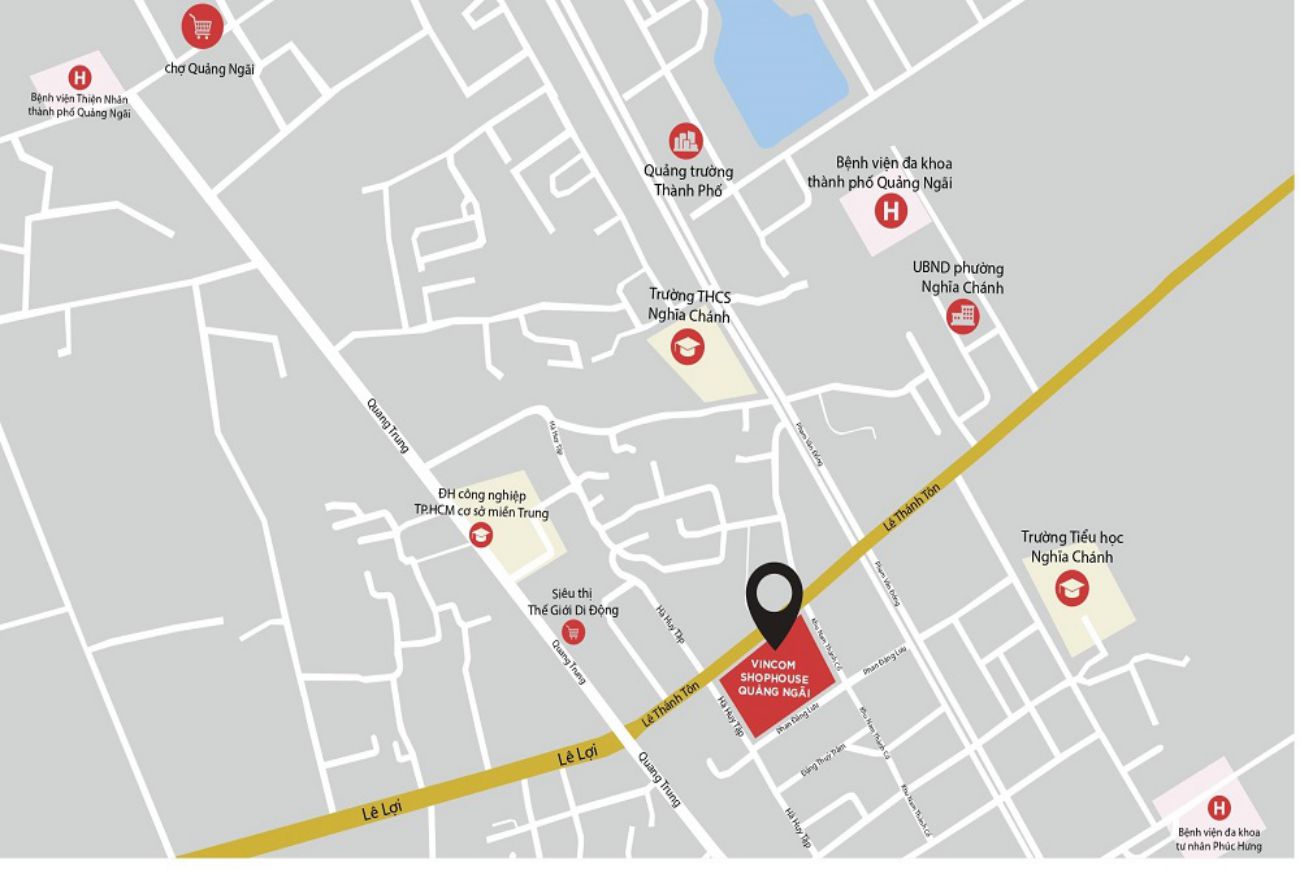 Vị trí Vincom Quảng Ngãi