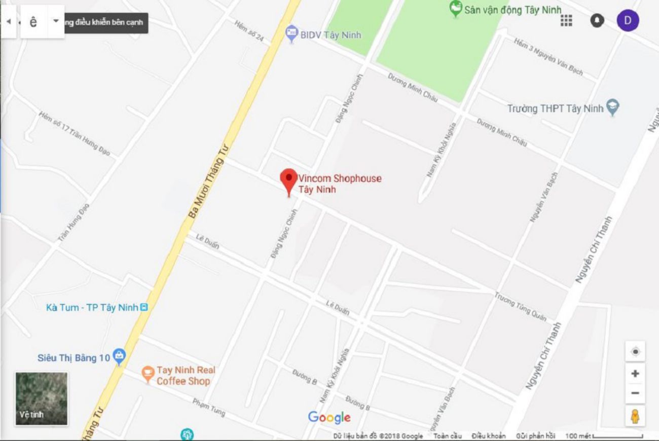 Vị trí Vincom Tây Ninh