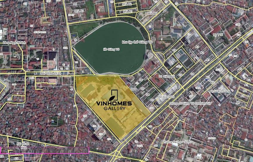 Vị trí Vinhomes Gallery Giảng Võ