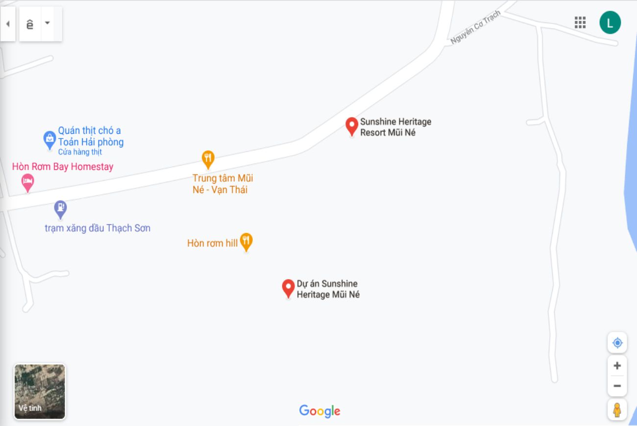 Vị trí Sunshine Heritage Mũi Né