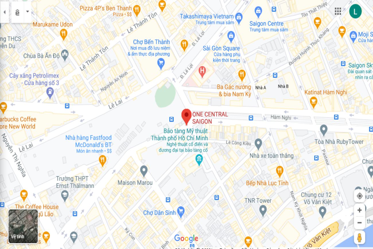 Vị trí ONE CENTRAL QUẬN 1
