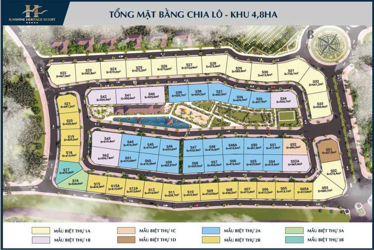 Mặt bằng của Sunshine Heritage Mũi Né
