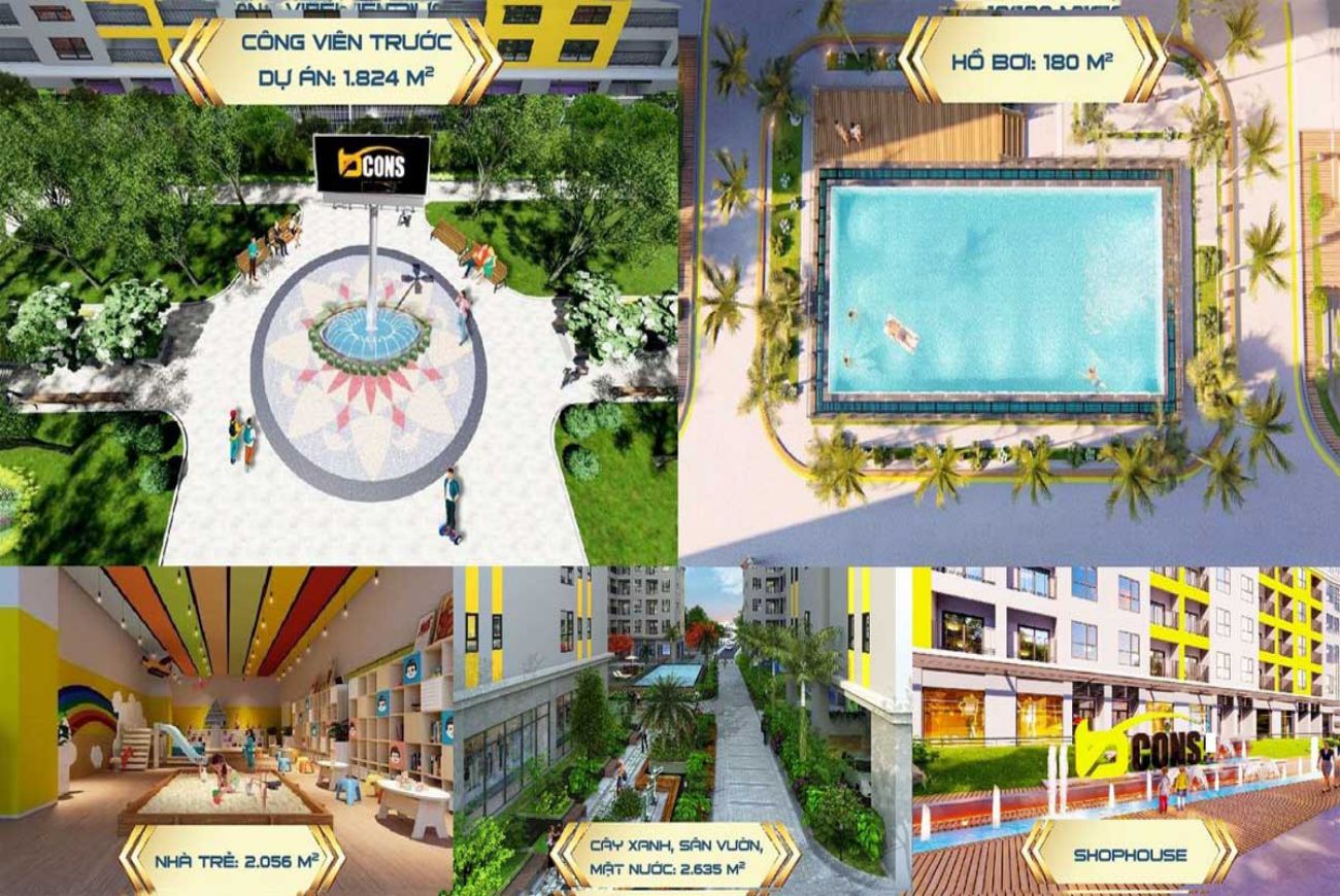 Tiện ích nội khu Bcons Sala Bình Dương