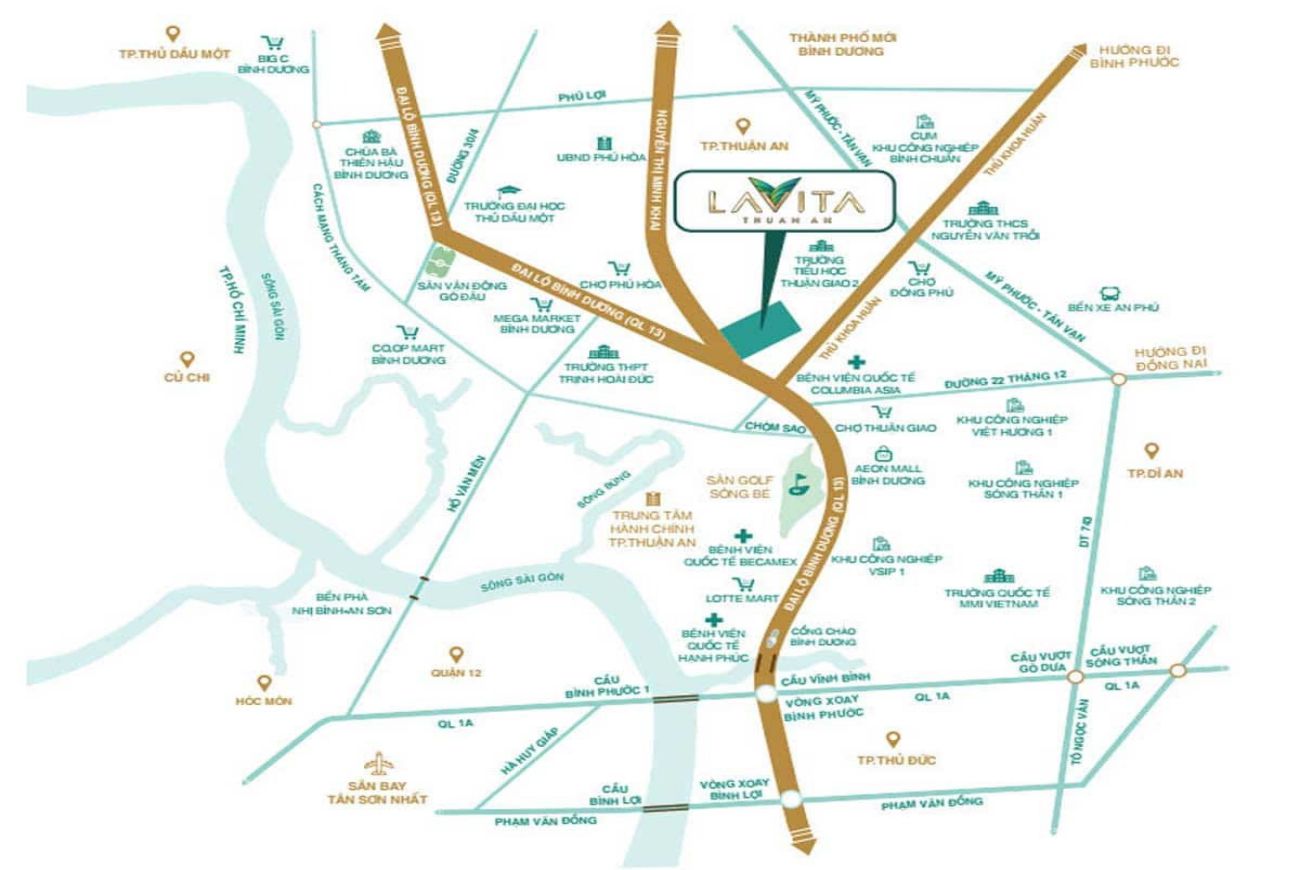 Vị trí Lavita Thuận An