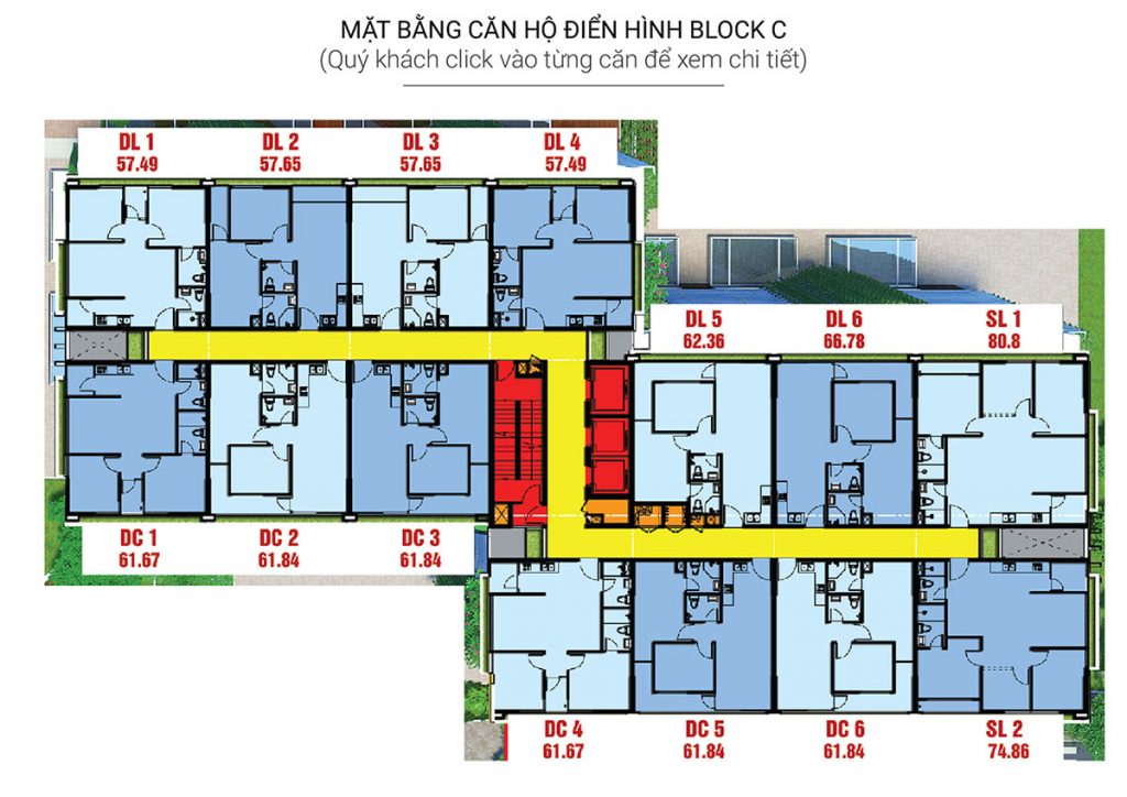 Mặt bằng chi tiết Diamond Lotus Lake View