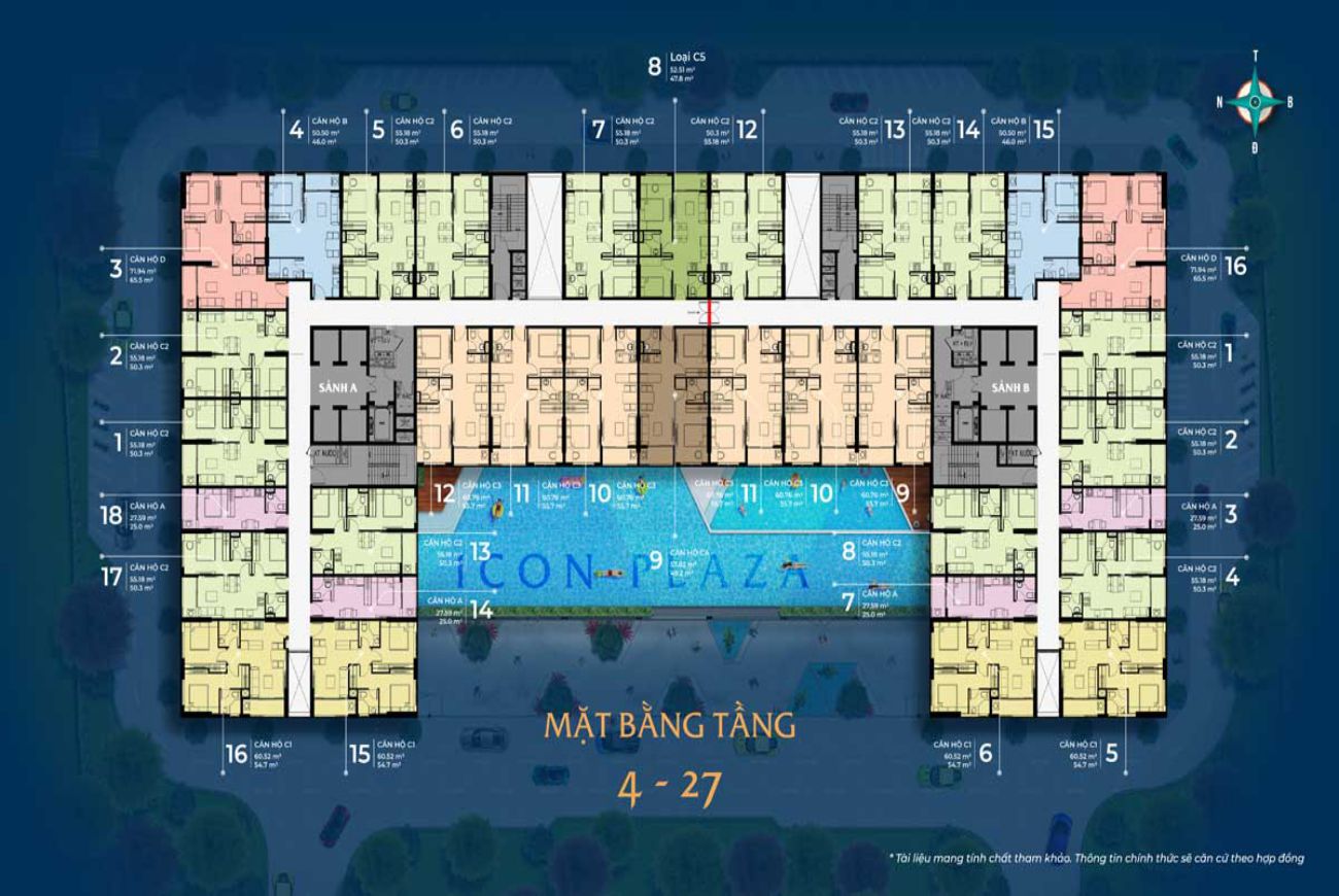 Mặt bằng Icon Plaza Bình Dương