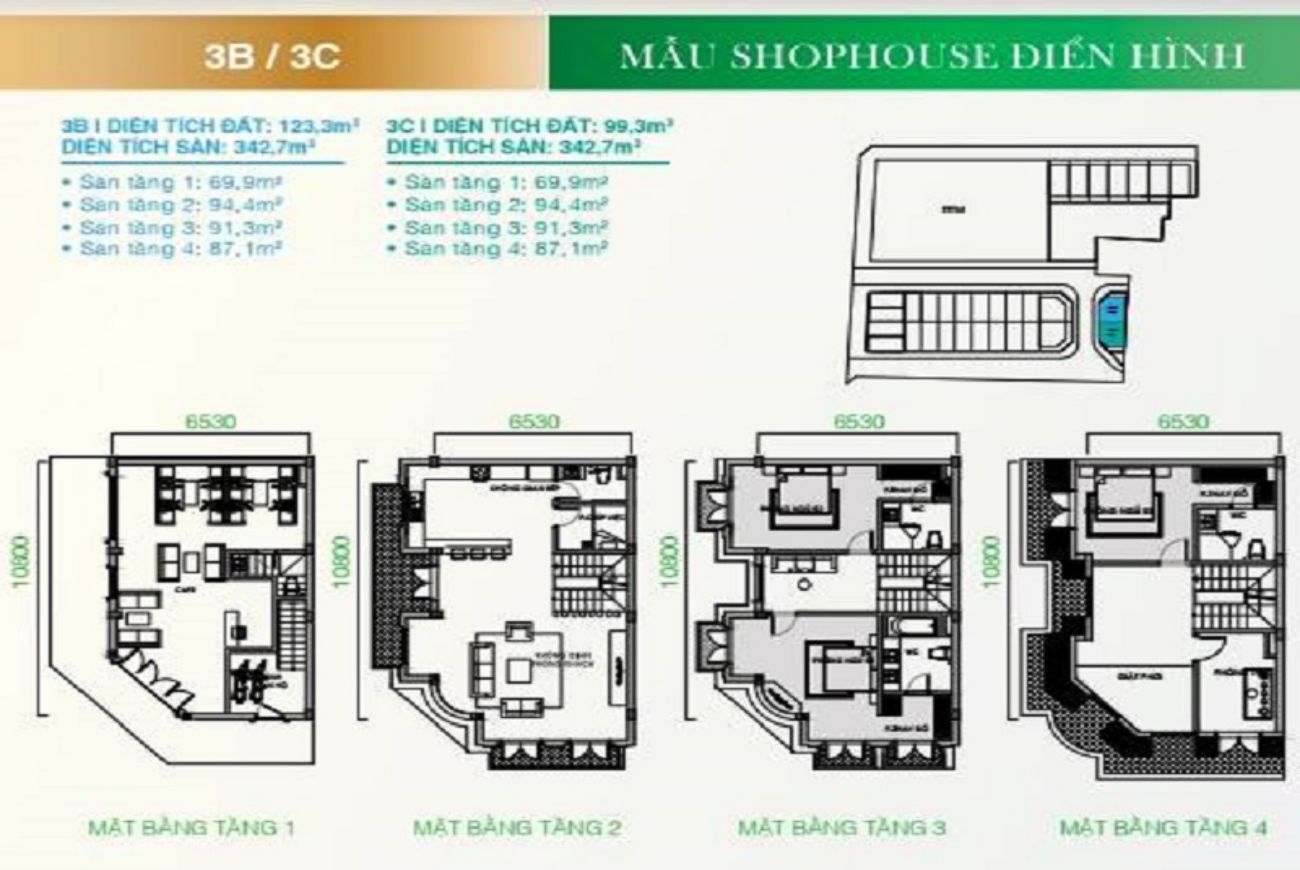 Mặt bằng chi tiết Vincom Phủ Lý