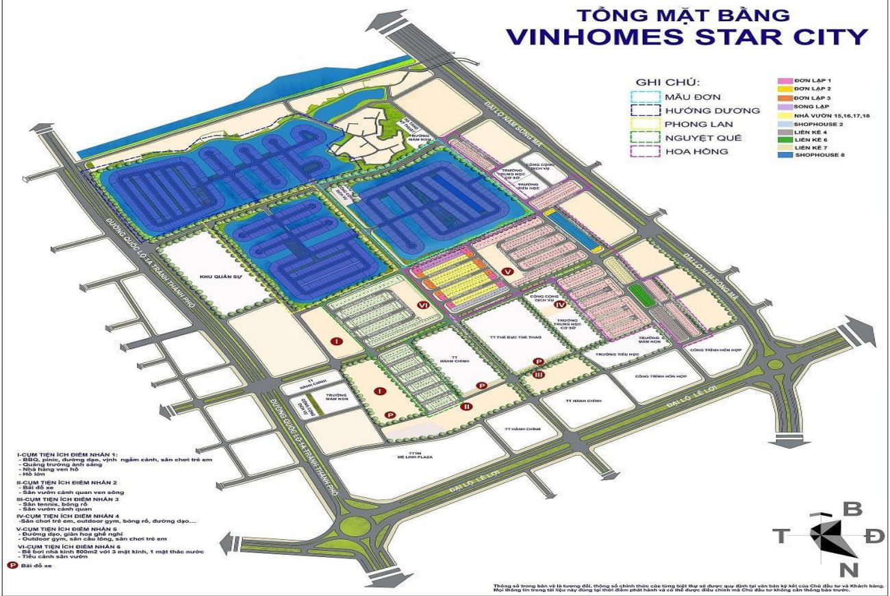 Mặt bằng  Vinhomes Star City