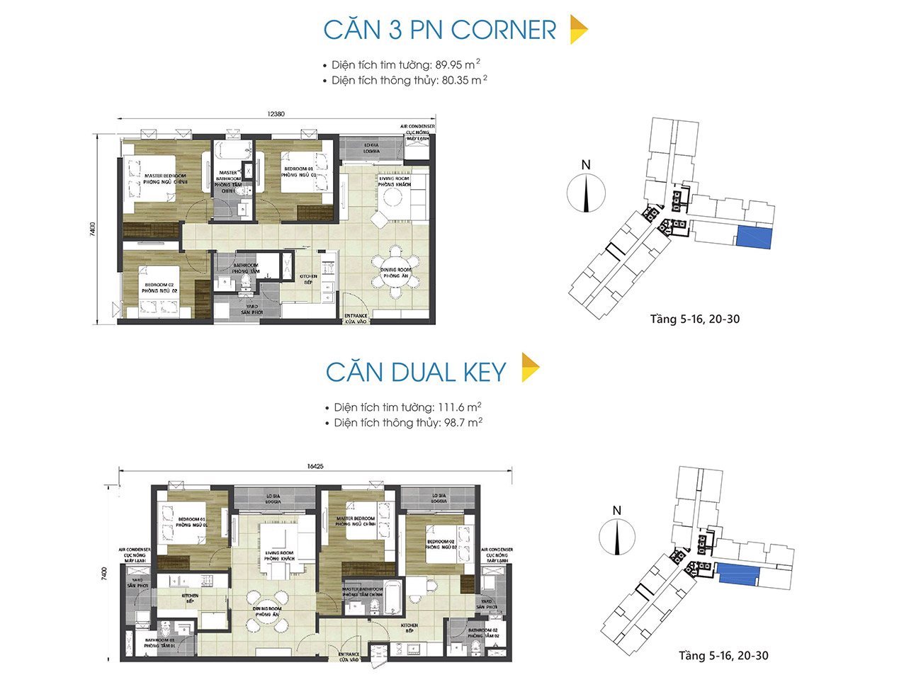 Thiết kế chi tiết căn hộ 3 phòng ngủ dự án & Dual Key D-Homme Quận 6 đường Hồng Bàng