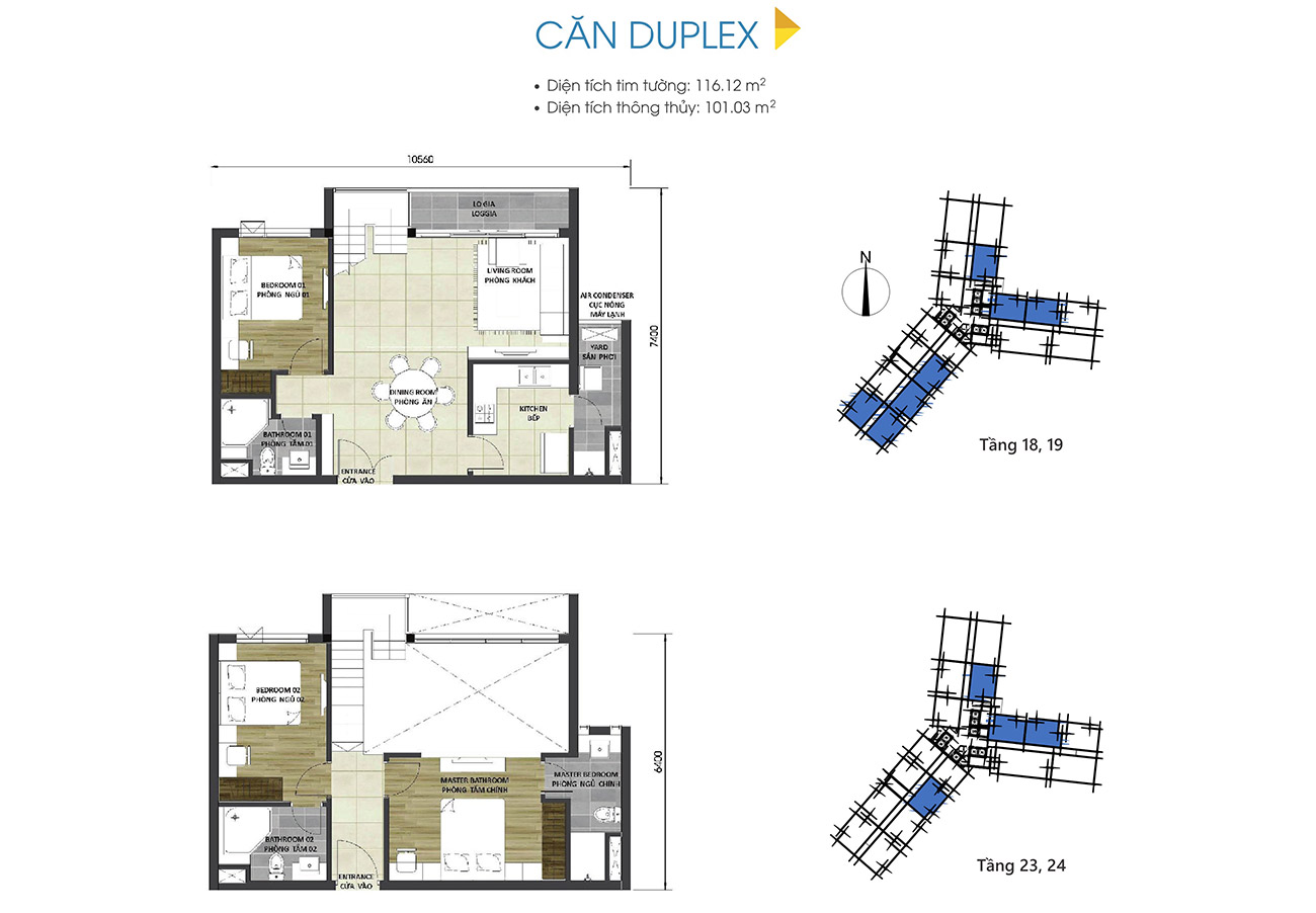 Thiết kế chi tiết căn hộ duplex dự án D-Homme Quận 6 đường Hồng Bàng