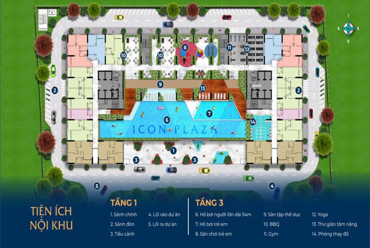Tiện ích nội khu Icon Plaza Bình Dương