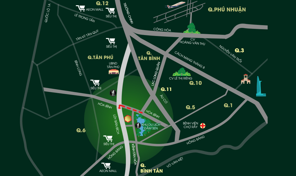 Vị trí Diamond Lotus Lake View