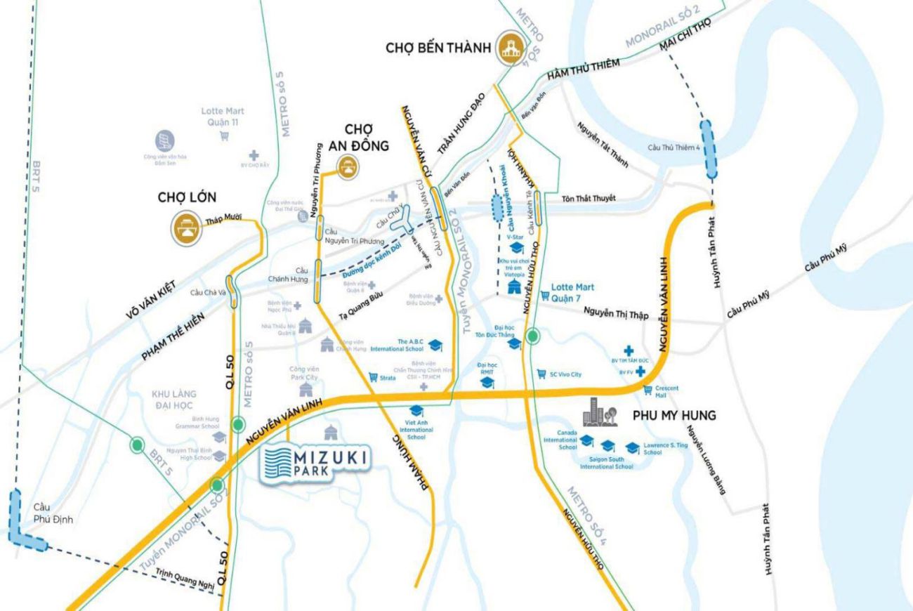 Vị trí Flora Mizuki Park