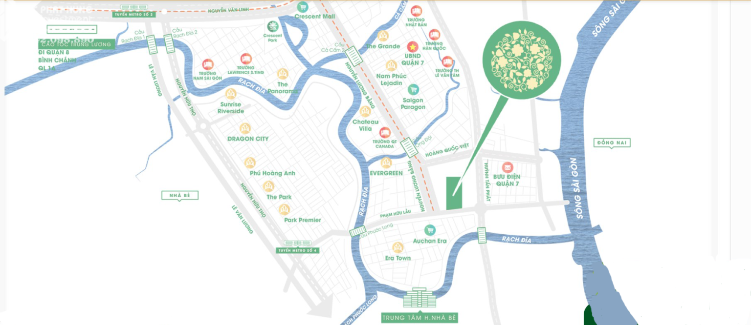 Vị trí Green Start Quận 7