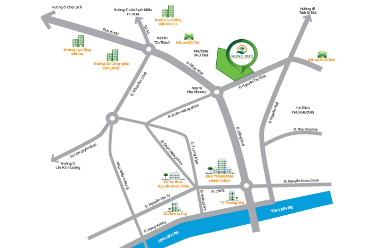 Vị trí FANCTY TOWER BẾN TRE