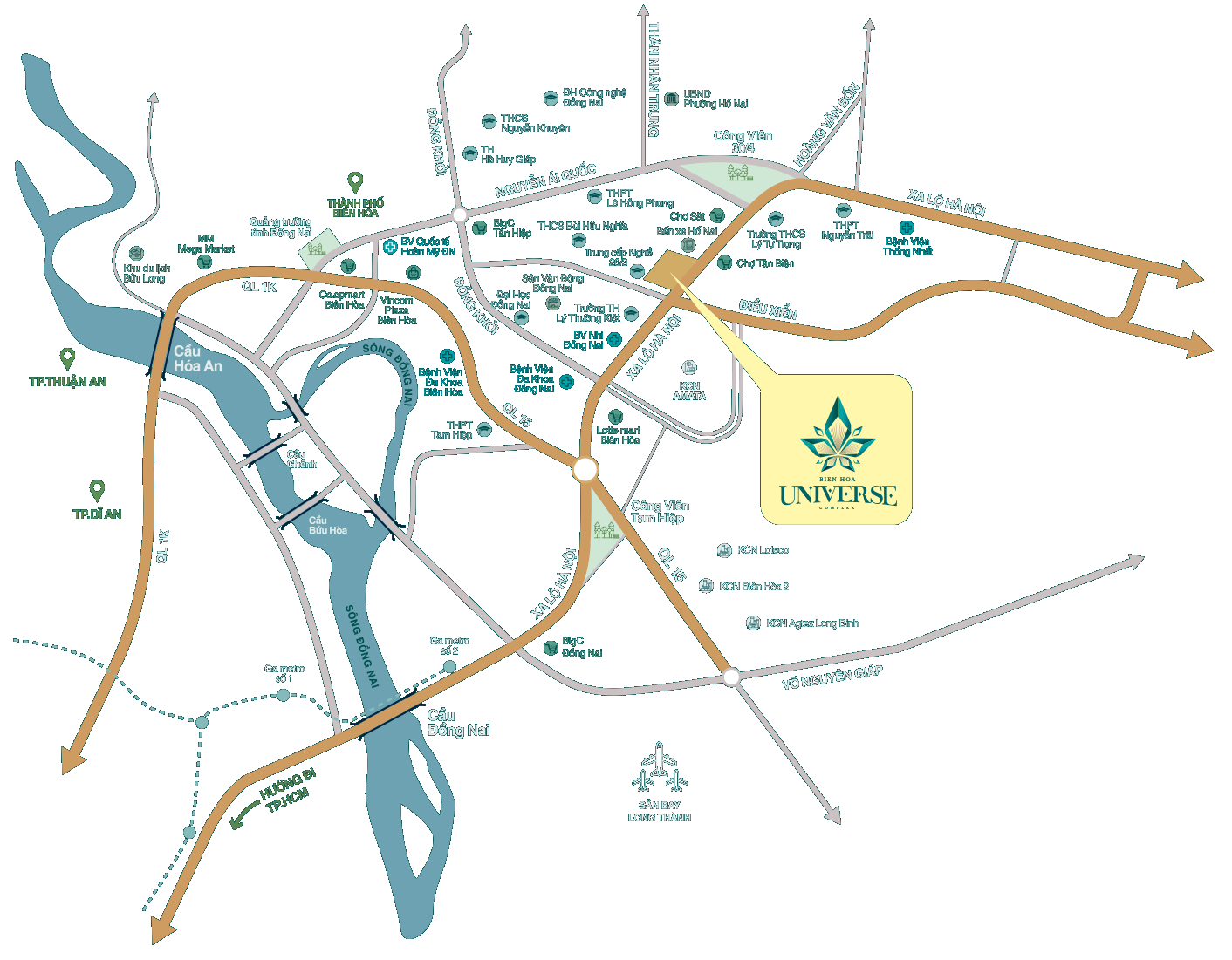 Vị trí Fresia Tân Vạn