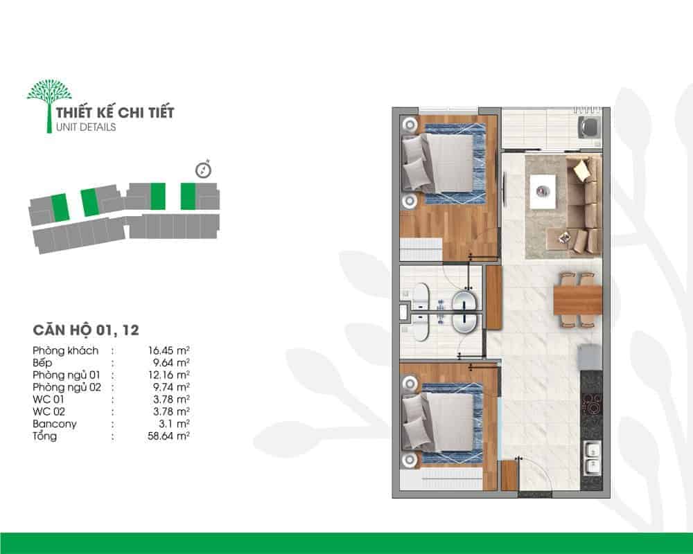 Mặt bằng Vista Riverside Bình Dương