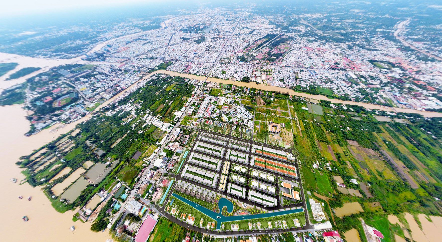 Tiến độ xây dựng tháng 11/2021 tại Cồn Khương Diamond City Cần Thơ