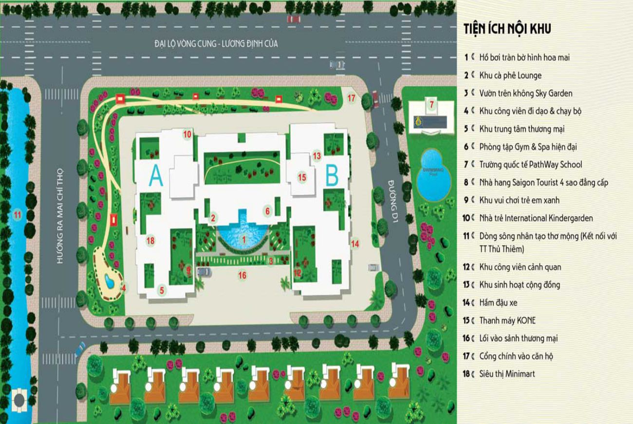 Tiện ích nội khu De Capella Quận 2