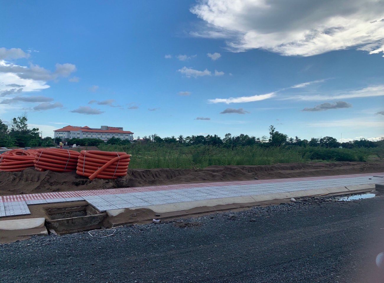 Tiến độ xây dựng Cồn Khương Diamond City tháng 06/2021