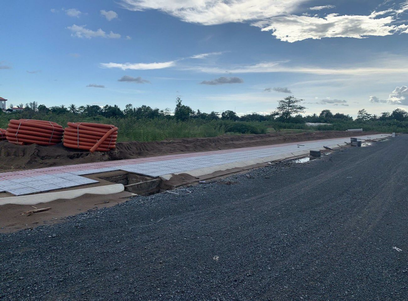 Tiến độ xây dựng Cồn Khương Diamond City tháng 06/2021